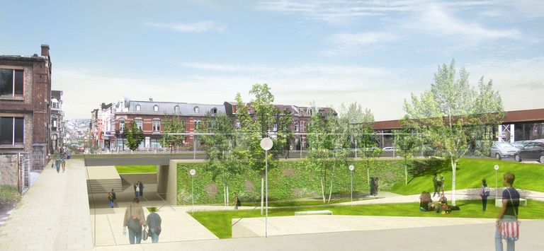 Baaum - Reichen et Robert Associes -Amenagement urbain de la vallee SeresienneSeraing-Belgique-vue franchissement prio1 02.jpg