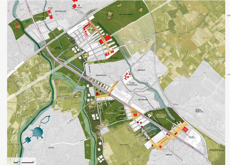 Carta - Reichen et Robert Associés - Reichen et robert asocies-Eco cité de la Route de la mer-Montpellier-PLAN MASSE.jpg