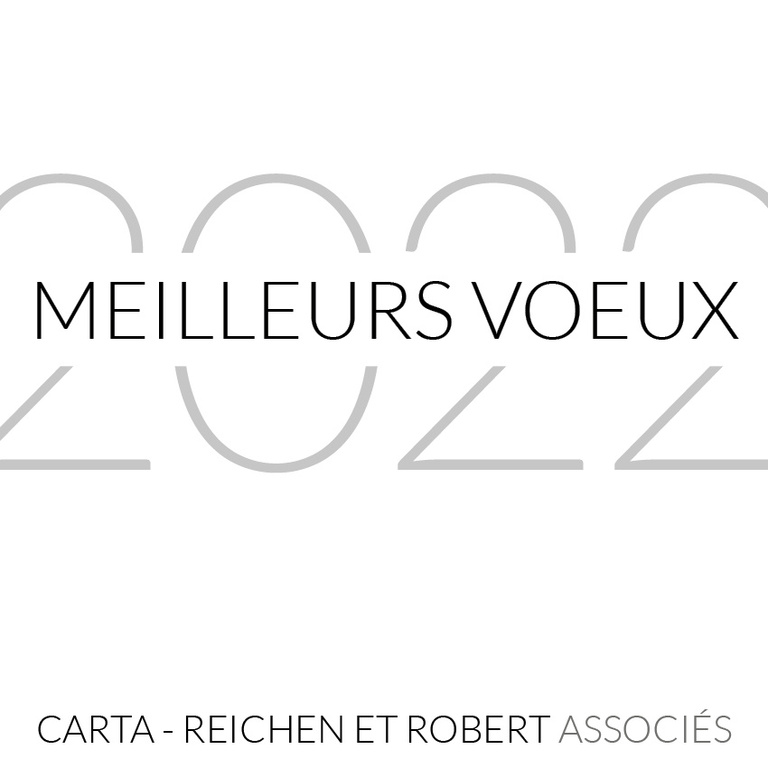 Carta - Reichen et Robert Associates - Meilleurs vœux ! // Best wishes !