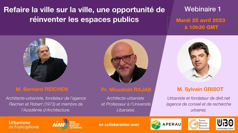 Carta - Reichen et Robert Associés - Webinaire  de la table-ronde Urbanisme en Francophonie sur le thème : "L'espace public, cœur battant de la cité"