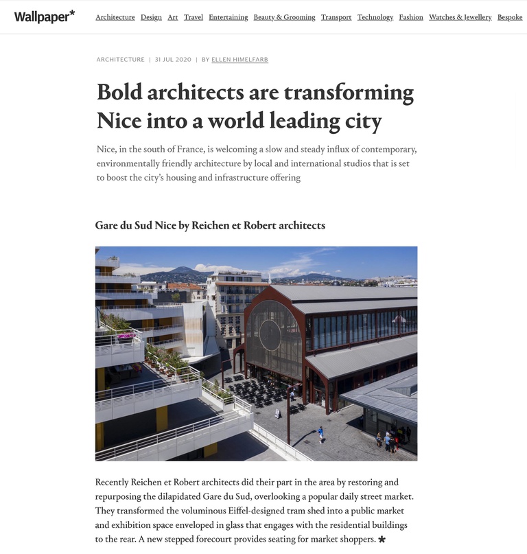 Carta - Reichen et Robert Associés - Wallpaper* Magazine - "Bold architects are transforming Nice into a world leading city"