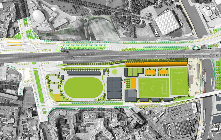 Carta - Reichen et Robert Associates - SMR et stade Jules Ladoumègue